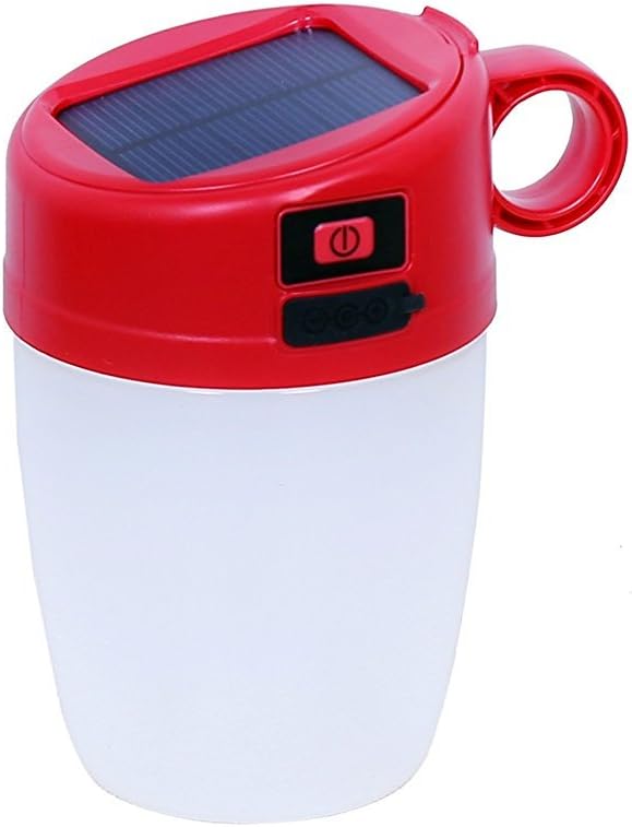Le Dazzio AVI-SL2 Portable Eco Friendly Red Solar Lantern