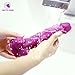 Louviva Realistic Silicone Dildo - 7 inch Women Sex Toys with Balls and Strong Suction Cup for Beginners Vaginal G Spot and Anal Play (Purple)
