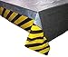 2 Pack Construction Zone All Over Print Birthday Plastic Table Cover, 54 x 108, Yellow/Black/Gray