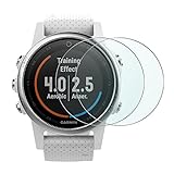 Wimaha 2 Pack Garmin Fenix 5S/ Fenxi 5S Sapphire Glass Screen Protector Tempered Glass Screen Protectors for Garmin Fenix 5S and Fenix 5S Sapphire 42mm