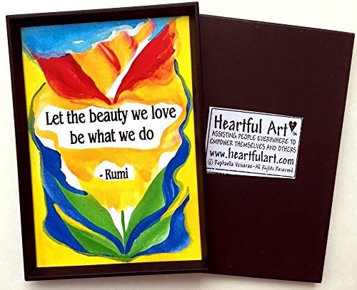 Let the beauty we love 2x3 Rumi magnet - Heartful Art by Raphaella Vaisseau