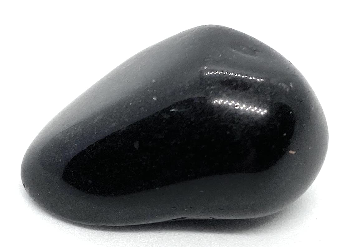 Black Obsidian Large Crystal Tumbled Stone - 1 Pc