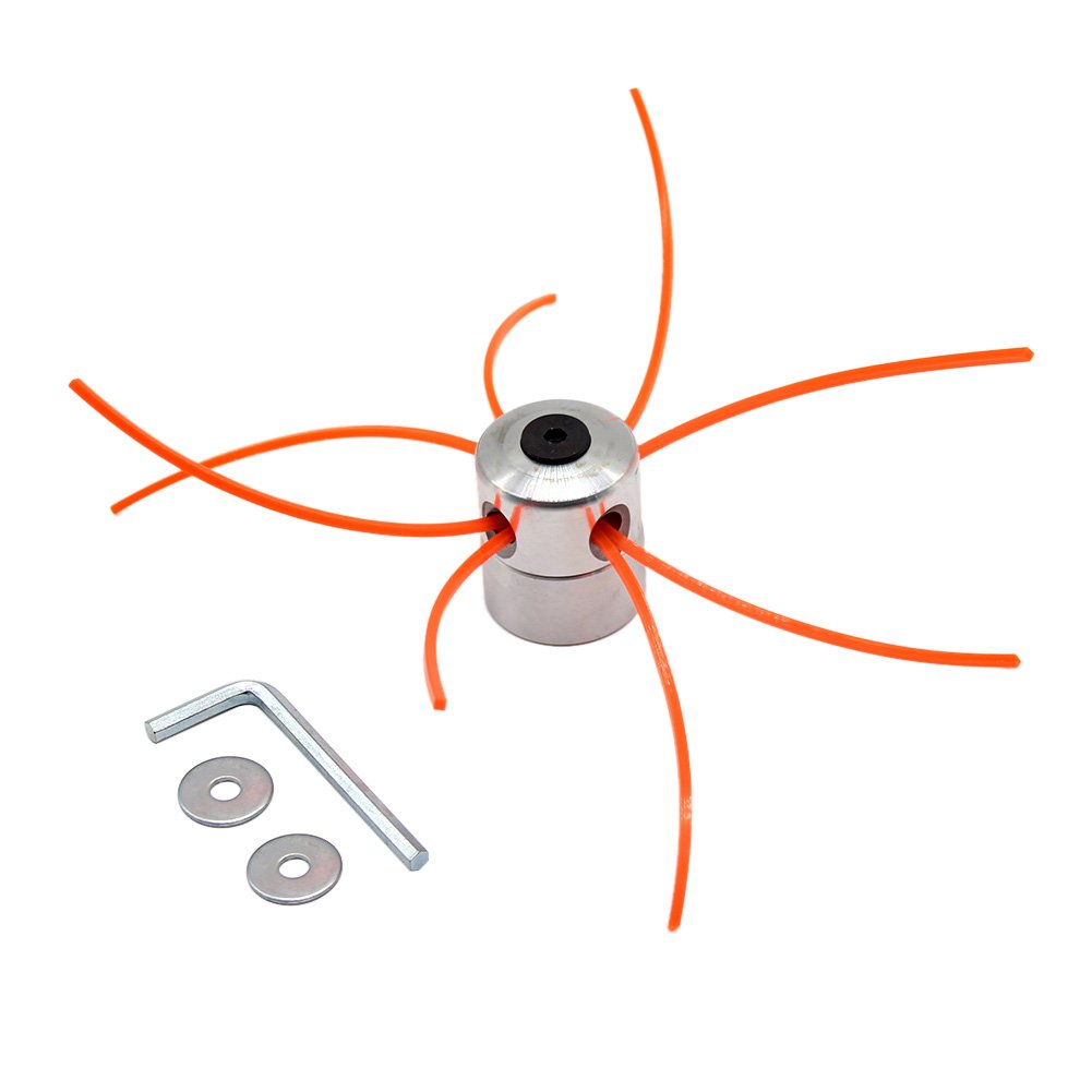 SWNKDG Universal Aluminum Spool Head Nylon Mowing Trimmer Head 3.0mm for Petrol Cutter Grass Trimmer