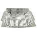Yukon Glory Stainless Steel Grill Pan & BBQ Glove Set, Perfect for Veggies, Fish or Meat