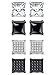 Jstyle 4 Pairs Stainless Steel Mens Womens Stud Earrings Square Cubic Zirconia Piercing 20G 6-8mm
