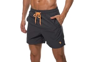 Rdruko Men's Swim Trunks Quick Dry Beach Board Shorts with Pockets