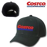 *COSTCO* Wholesale mart Black Embroidery Adjustable Baseball cap Souvenier Gift Unique Hat