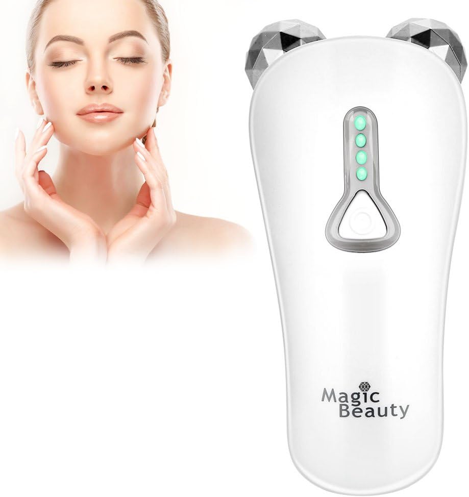 ZJchao 3D Roller Facial Massager, YShaped Face Lift Firming Electric