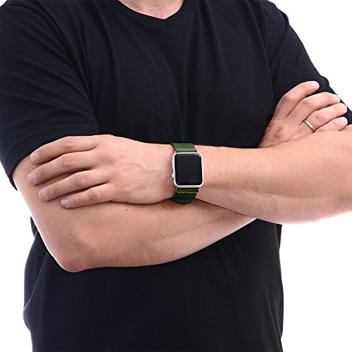 Apple Watch Band Leather / Green 38mm - 42mm Leather Apple Watch Accessories, Apple Watch Strap Leather, Lugs Adapter, iWatch Band Women - Thumbnail 3