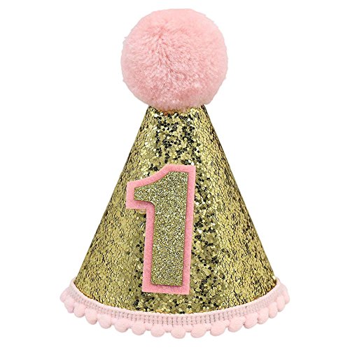 baby princess tiara crown 1st birthday crown girl boy hat baby first birthday crown baby boy birthday crown 1st birthday birthday crown for baby girl boy (1st -pink)