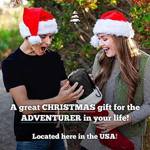 Multiuse Ultralight Double Sleeping Pad w/Paracord Carabiner & Pump