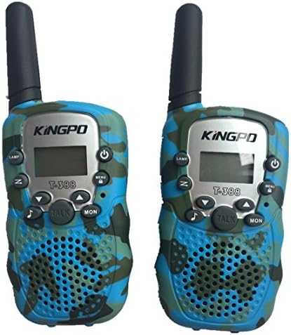 Kids Walkie Talkies Travel Two Way Radio 3KM 22 Channels Battery Operated Outdoor Camping Hiking 2 PCS (Batteries and Charger Not Included )