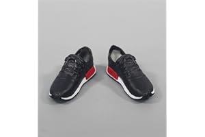 HiPlay 1/6 Scale Figure Shoes, Sneakers, Boots, Leather Shoes for 12 inch Male Action Figure Phicen/TBLeague ACC004(Black)
