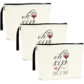 Hanamiya Na 3Pcs Girls Trip Gifts Favors Weekend Bag Funny Makeup Bag Girls Weekend Gifts Friendship Weekender Bags for Women Girl Bridesmaid Cosmetic Bags Zipper Pouch Wedding Bachelorette Party