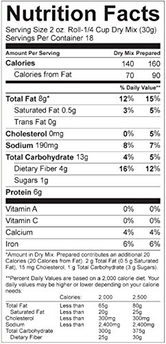 Rorie's Low Carb Gluten Free Oat Dough Mix (20 oz) Living Full N' Free - Thumbnail 6