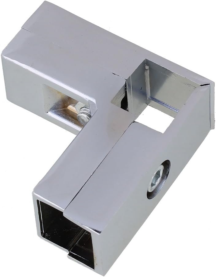 RDEXP Aluminum Alloy 3 Way L Shape Square Tube Clamp Tube Connector Pipe Fittings Amazon.co.uk