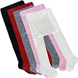 Taiycyxgan Baby Girls Cotton Tights Infant Stocking Leggings Panties 5-Pack 24-36M