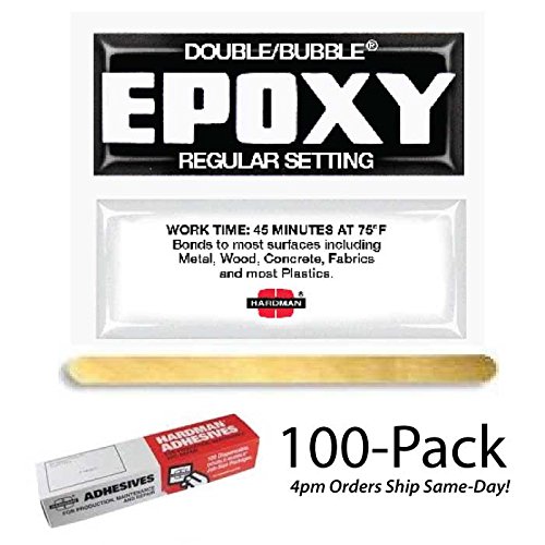 Hardman Double BubbleBlack Regular Setting (45 min) Thin Epoxy (#04006) (100 Pack)