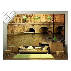 Beautiful Parisian Streets - with Space for Text or Image - Removable Wall Mural | Self-Adhesive Large Wallpaper - 66x96 inches