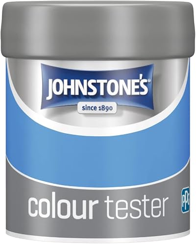 Johnstone's Blue Star Emulsion Paint Tester Pot 75ml Easy to Apply Dries 1-2h
