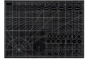 Double-Sided Self-Healing Cutting Mat for A2/For A3/For A4/A5 — PP Crafting with Anti-Slip Base, Measuring Grid & Engraving W