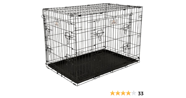 dog crate reversible door
