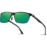 EKOZACK Carbon Fiber Sunglasses for Men Polarized Ultralight Classic Square Sun Glasses Driving Fishing Golf