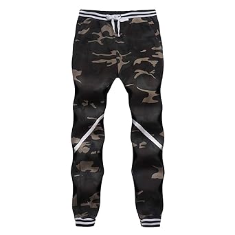 KPILP Hosen Männer Dicker Sportswear 2018 Herbst Warmer Harem Camouflage Drucken Klassische Camouflage Joggers Pockets Joggin