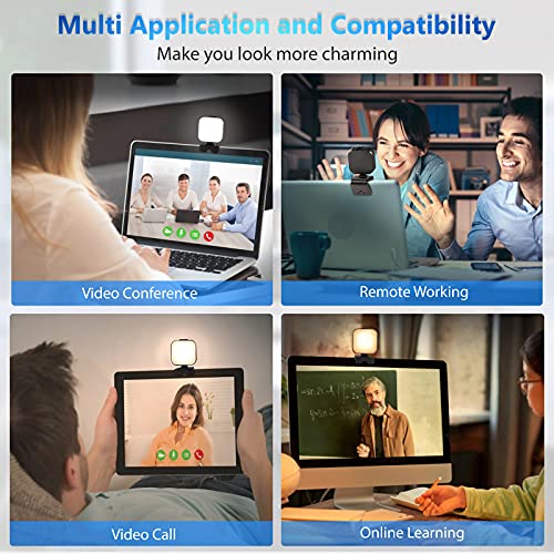 UNILLKING Video Conference Lighting Kit, Clip on Light for Laptop Zoom
