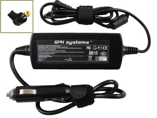 GPK Systems Car Charger for Acer Aspire 5334 5336 5517 5532 5534 5542 5551 5552 5553 5732 5734 5735 5736 5738 5739 5740 5741 5742 5745 5810 5820 As5735 As5735z 7736z 5740-5513 5740-5749 5740-5780 5740-5847 5740-6025 5740-6378 5740-6491 5740g-5309 5740g-5323 5740g-6395 5740g-6979 5741-6073 5810-4657 5810t-6455 5810t-8233 Laptop Power Supply Cord Notebook Battery Charger