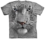 The Mountain Men's White Tiger Face T-Shirt