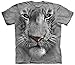 The Mountain Men's White Tiger Face T-Shirt