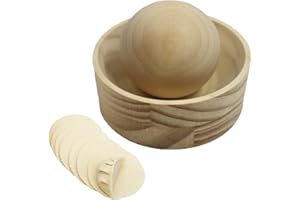 Shakven Dumpling Skin Maker - Manual Press Dough Wrapper Machine | Dough Skin Maker - for Dumpling Pie Bun Pastry Empanada Ki