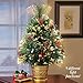 Collections Etc Fiber Optic Pine Tabletop Christmas Tree