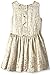 PIPPA & JULIE Girls' Brocade Dress with Pleats