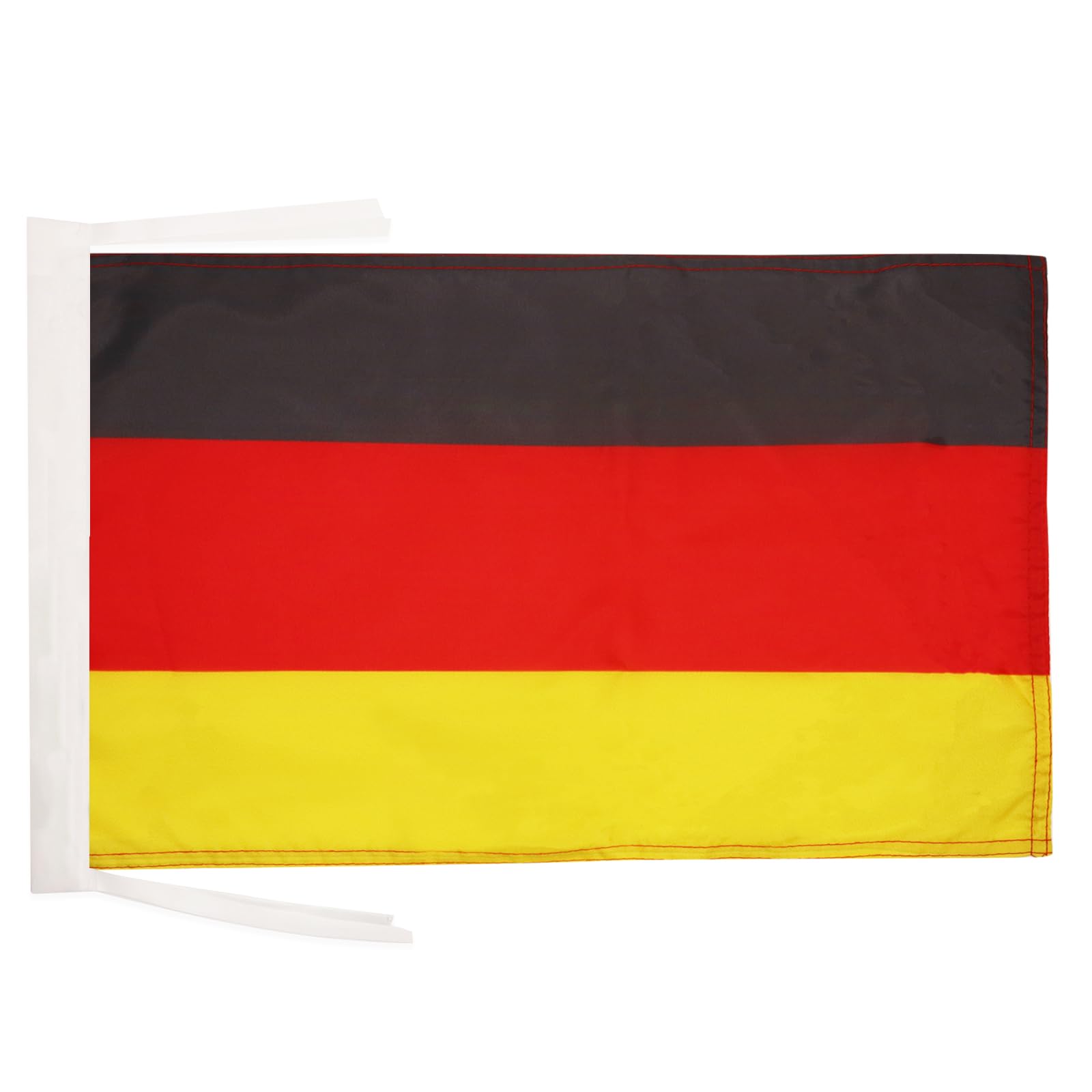 AZ FLAG - Germany Flag - 18'' x 12'' - 100% Polyester German Small Banner with Two Cords - Fade Resistant - Vivid Colors - 18x12 in - 45x30 Cm