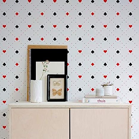 Adesivo Papel De Parede Sala Simbolos Cartas De Baralho Amazon Com Br