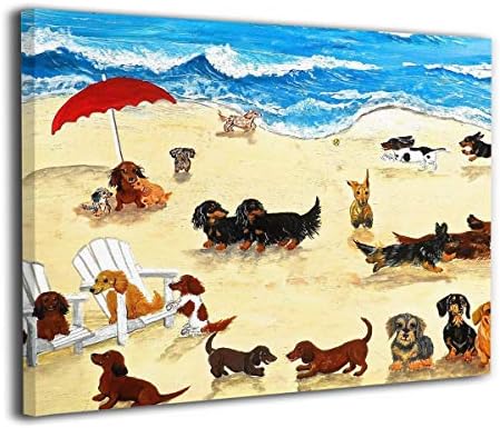 sausage dog wall art