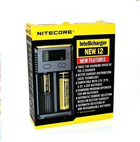 Nitecore i2 (New 2017 version) Intelligent Charger Universal Smart Battery Charger for 18350 16340 26650 18650 16340 AA/AAA re-chargeable LI-ion Batteries