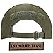 Lightbird Tactical Hat with 2 Pieces Military Patches, Adjustable Operator OCP US Flag Hats Cap (OD Green)