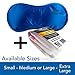 Sleep More (Large-XL) Sleeping Mask for Men or Women, with Free “ONE BAG”. A BLUE Satin Natural Rest Aid for Sleep Disorders & Insomnia