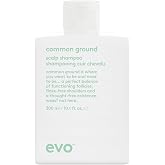 EVO Common Ground Scalp Shampoo for All Scalp &amp; Hair Types, 10.1 fl oz | Gently cleanses and hydrates scalp, reduces flakiness, with plant prebiotic, panthenol and peppermint, vegan