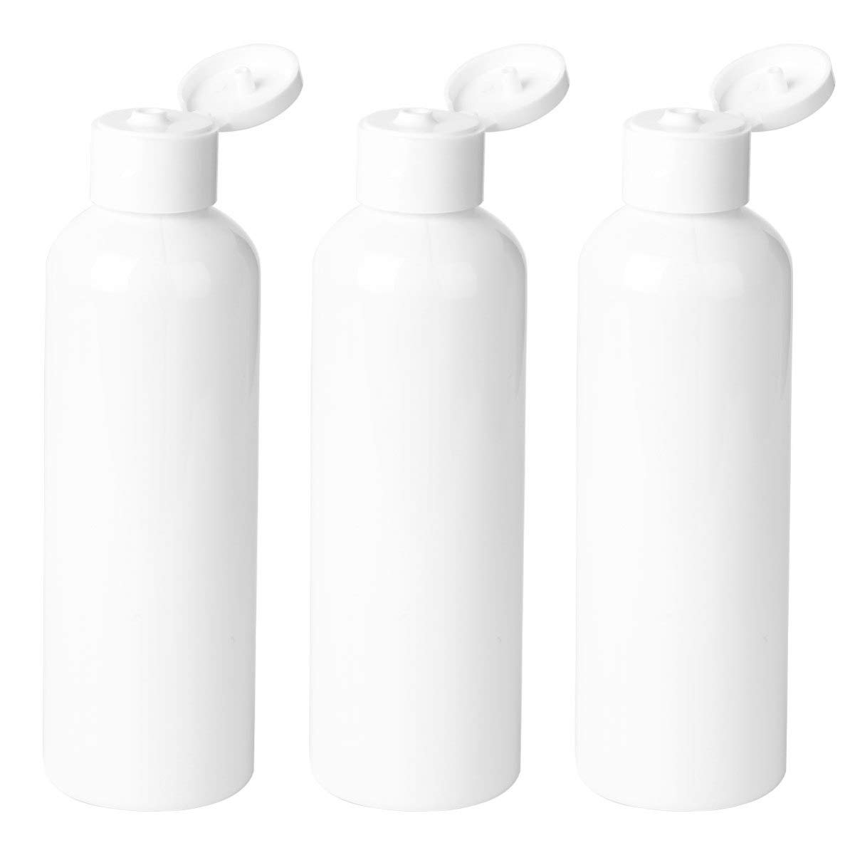 Beaupretty Pump Bottle Dispenser Empty Shampoo Bottles Refillable 200ml Leakproof Travel Bottles Cosmetic Containers for Liquids Cream,5pcs Travel Shampoo