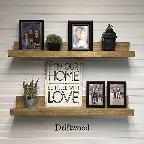 Picture ledge shelf,12-60" long, rustic wooden wall shelf, rustic floating shelf, rustic country home decor, decorative wall shelf, book shelf, photo display shelf