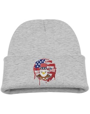Patriotic American Flag children Beanie Warm Skull Cap