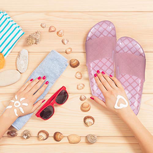 Roxoni-Womens-Summer-Flip-Flop-Open-Toe-Jelly-Glitter-Slide-Sandal-Slippers
