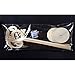 NUOLUX 11-20 Wooden Table Numbers with Holder Base for Wedding or Home Decoration 10pcs(Wood Color)