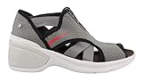 BZees Women's, Krave Mid Heel Sandals Gray 9 W