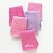 Disney Princess Timeless Elegance Set of 5 Embroidered Cotton Washcloths, Pink/Purple