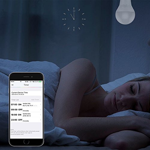 MagicLight WiFi Smart Light Bulb, Soft White (2700K), 60w Equivalent Dimmable Sunrise A19 Smart Light Bulb, No Hub Required, Compatible with Alexa & Google Home Assistant